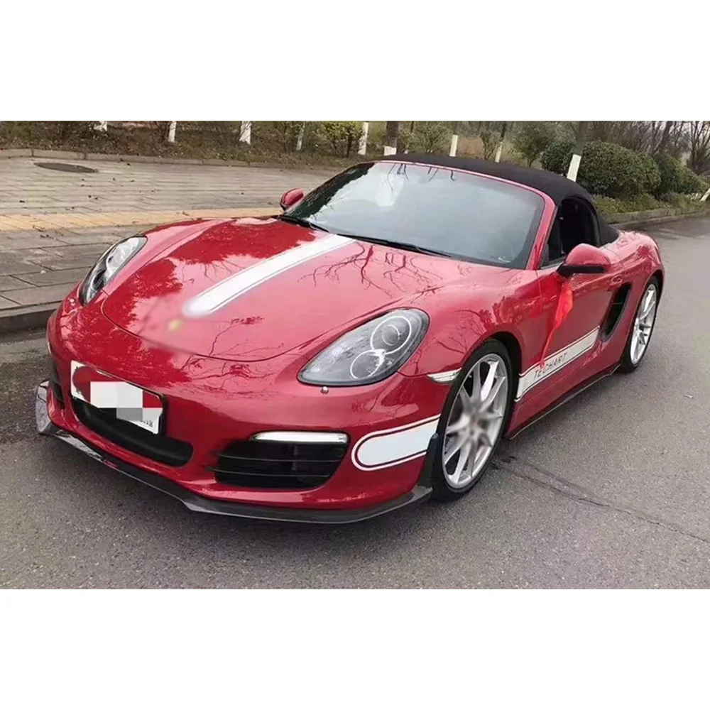 

Suitable for BOXSTER 981 13-16 Modified Carbon Fiber Front and Rear Lip Side Skirt air Outlet Tail Hump Tail Wing