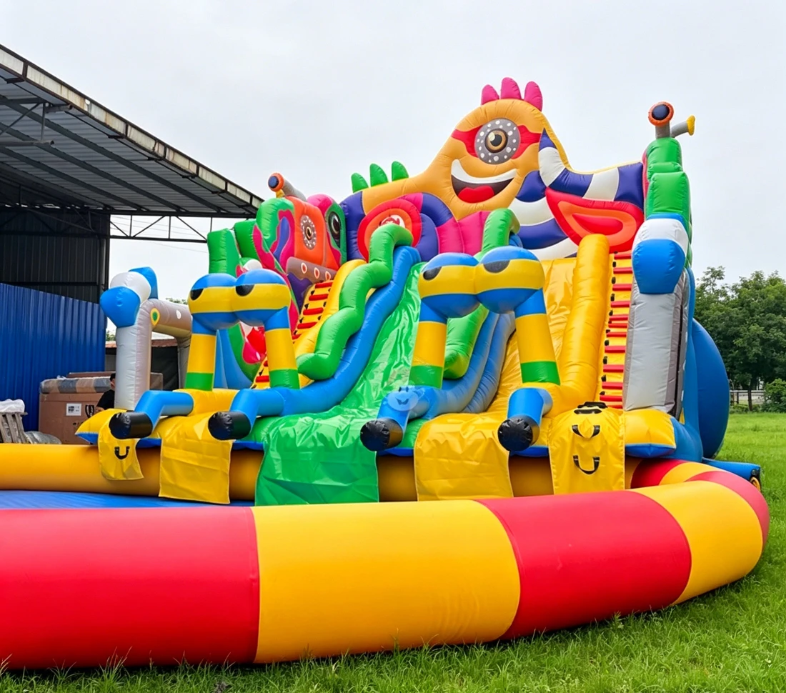 Inflatable Yacht Slide Inflatable Water Slide Combo Inflatable Pool Water Slide