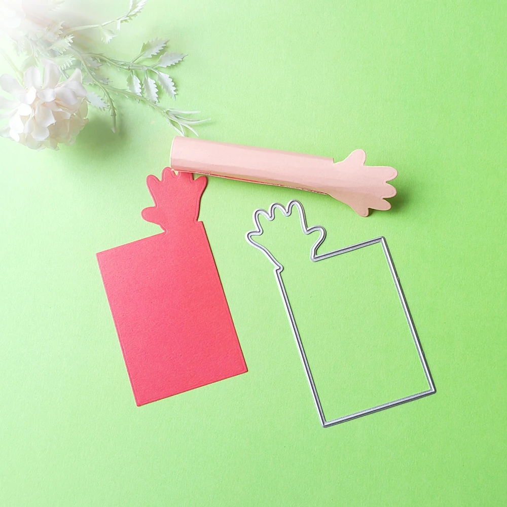 長い手切りスクラップブック、エンボスフォトアルバムデコレーション、カード作成、DIYクラフト、7cm、新品