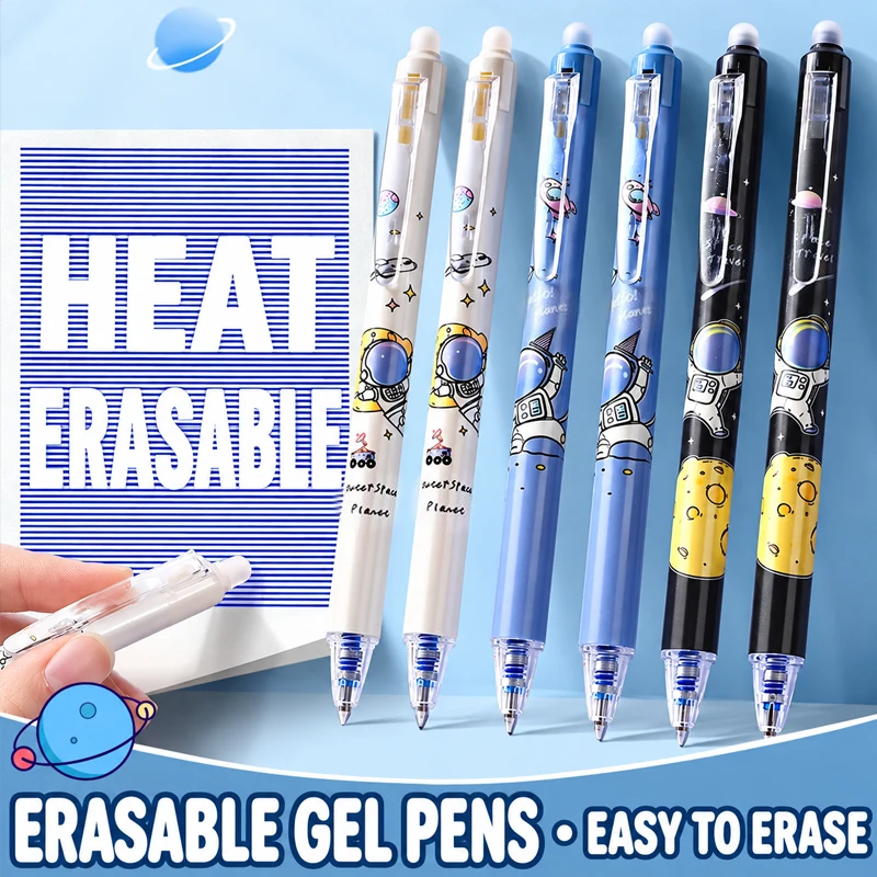 15 15 Astronaut Erasable Gel Pens, 0.5mm Fine Tip, Blue Ink, with Built-In Eraser, Smooth Writing, Suitable for Recording, Exams, Office and Study Supplies, Christmas and Birthday Gifts - Aliexpress Deal