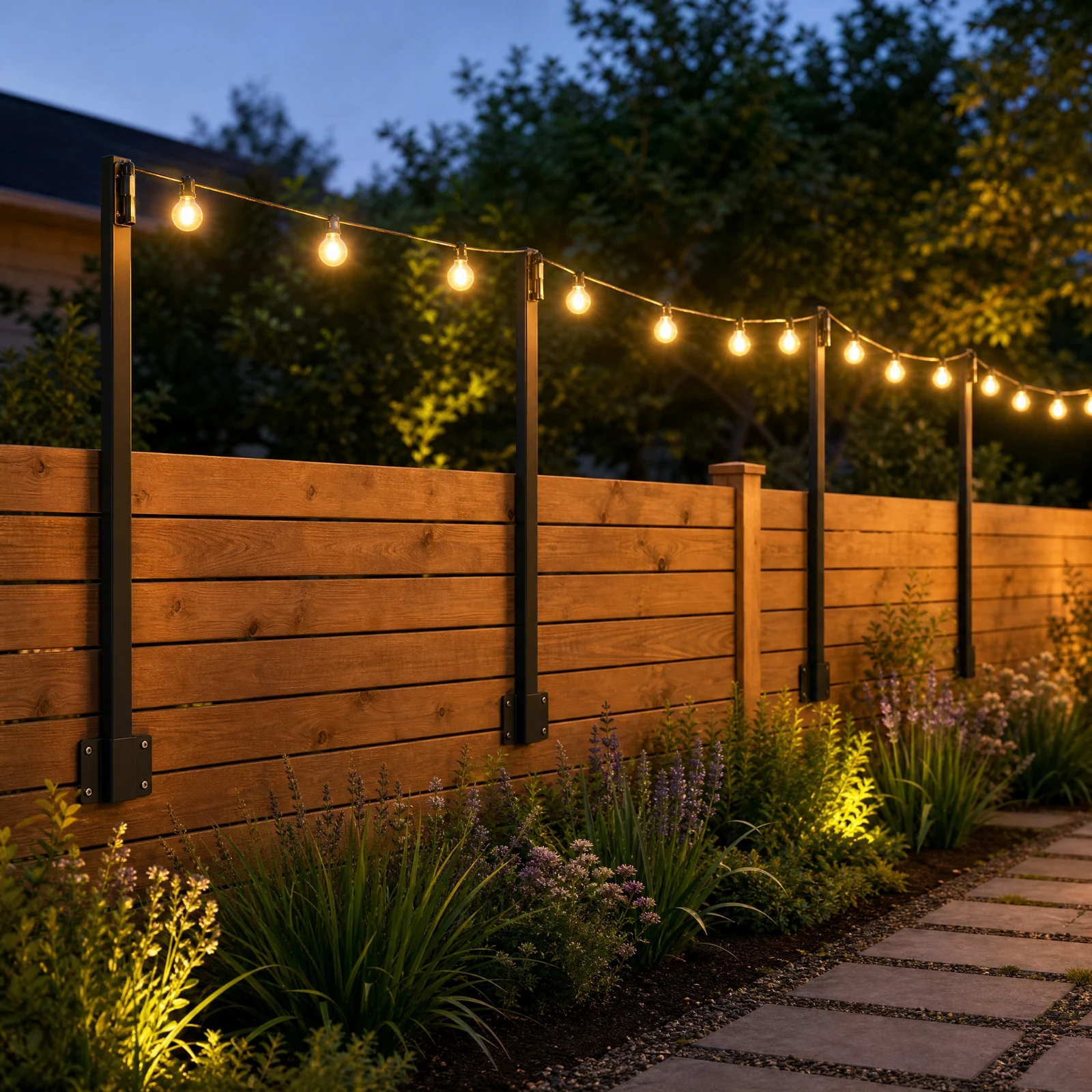 4 peças de suporte para luzes - String Light Outdoor avaliação e preço