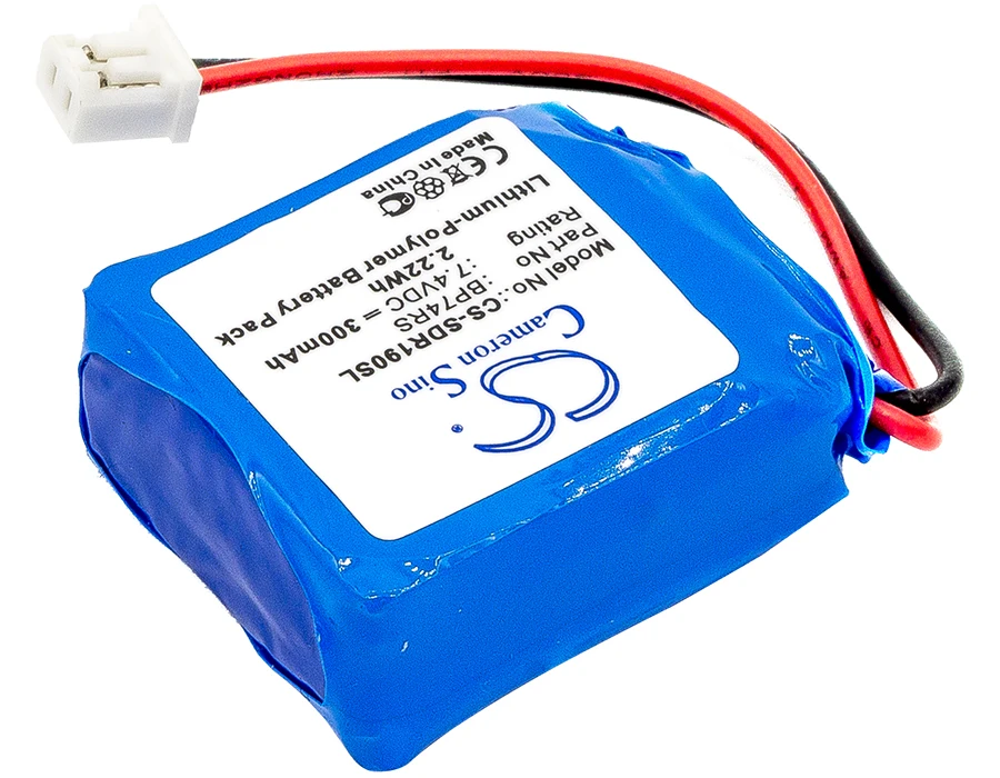 CS Replacement Battery for Dogtra 1900S Receiver,1902S Receiver,1900S-BE Black Edition,1900S-HF Han PN:BP74RS 300mAh / 2.22Wh