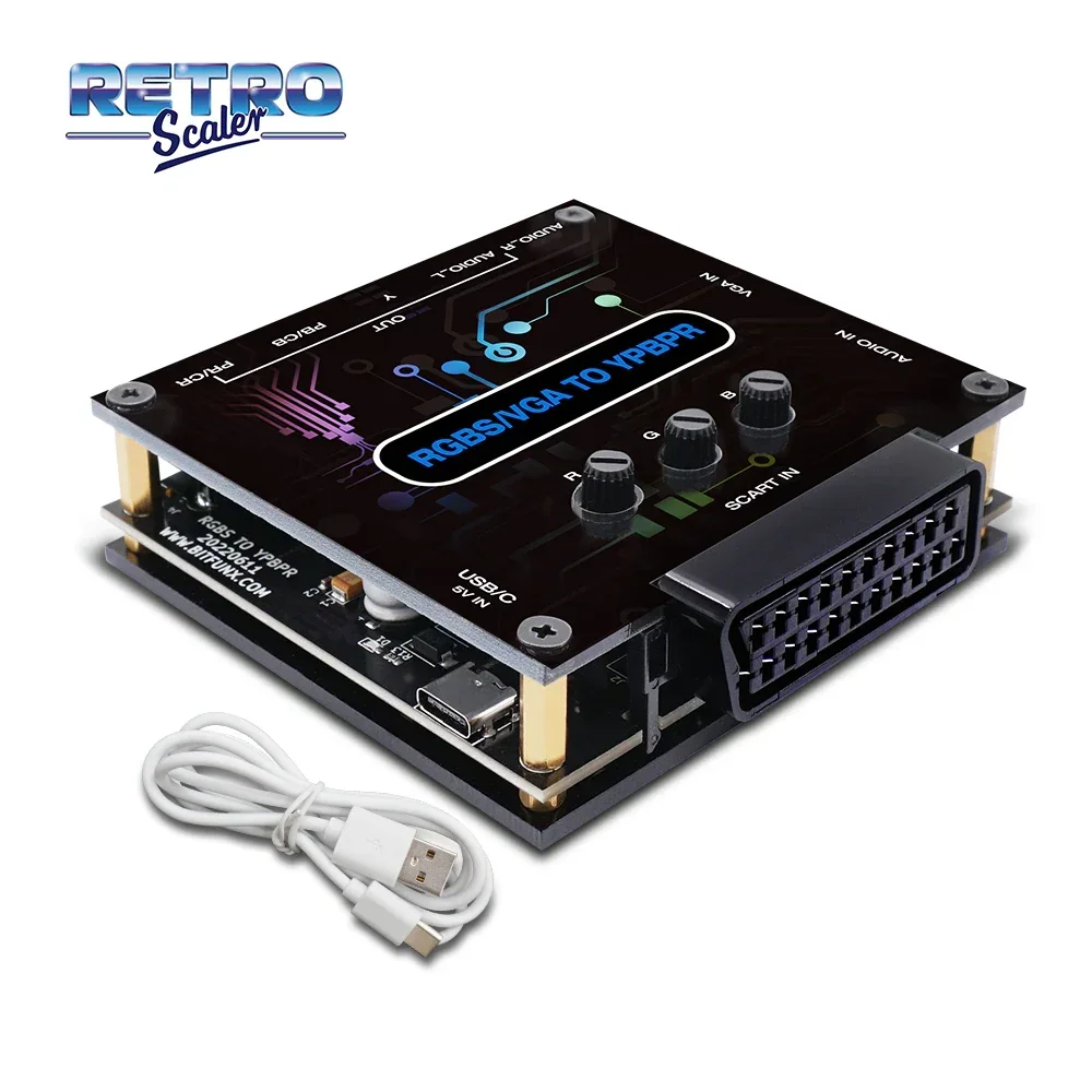 Конвертер видеосигнала RGBS (SCART) или VGA в YBPR, компонент разницы в цвете игровой консоли