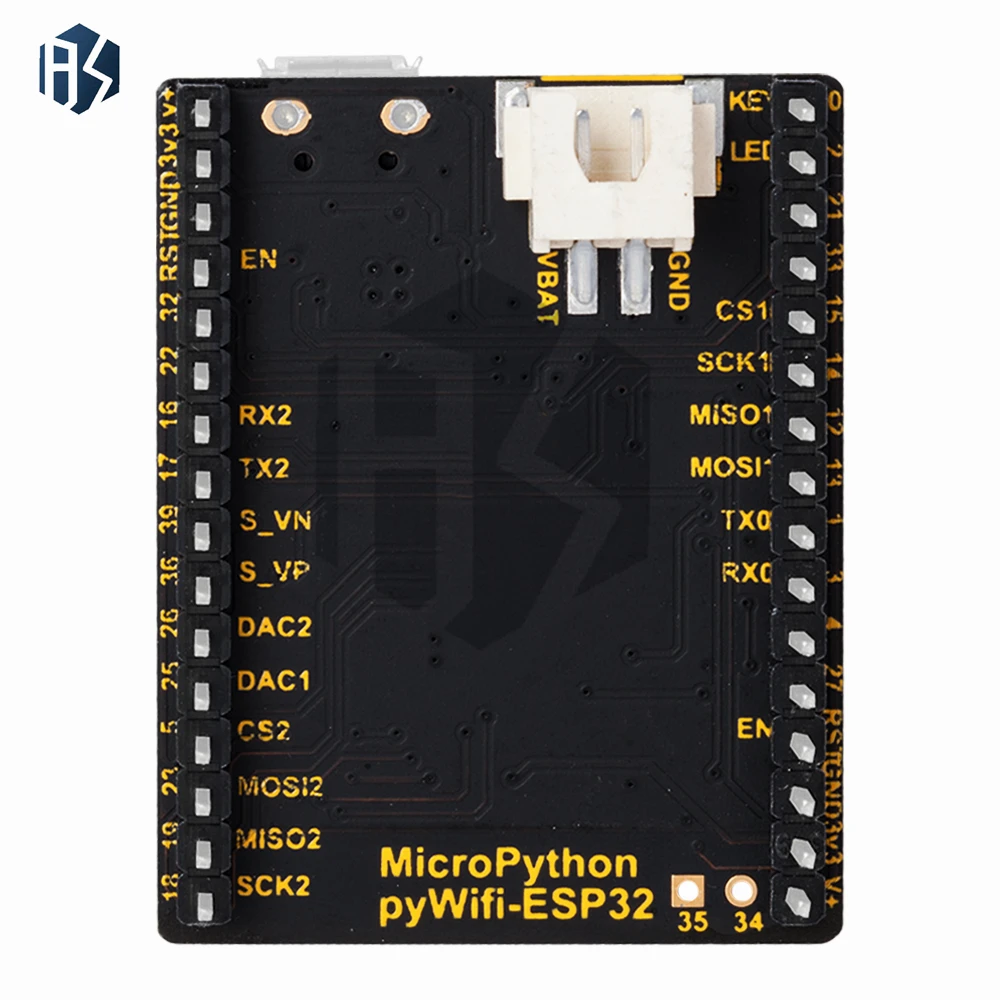 PYWIFI-ESP32 Micro Python IoT WiFi Placa de Desenvolvimento de Aprendizagem DC3.6V-6V ESP32 WROON-32 Módulo Miro-USB WiFi + BT + BLE Módulo MCU