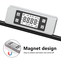 Mini Digital Angle Finder Magnetic Angle Gauge with Level Tool Protractor 4*90 Degree Finder LCD Display Backlit Inclinometer