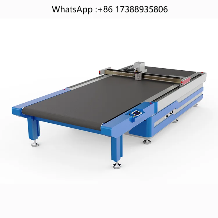 China Factory Computer Controlled Automatic Upholstery Fabric Textile Cnc Round Knife Cutting Machine in Cloth Cutting Machines