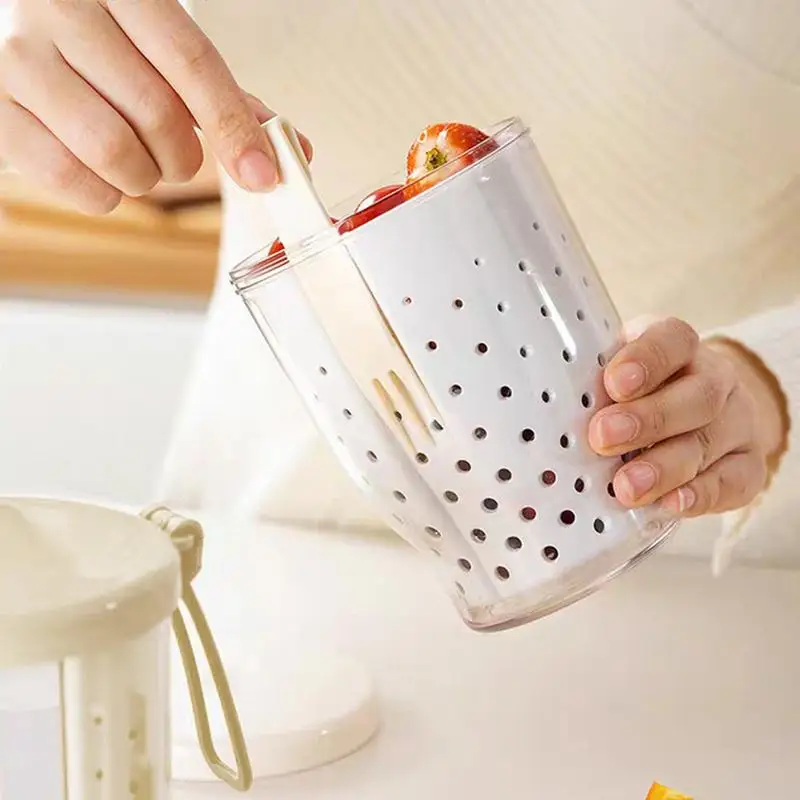 

Overnight Oats Jars Snack Organizer Cups With Lids And Spoons Double-layer Food Organizer Jars With Dry And Wet Separation For
