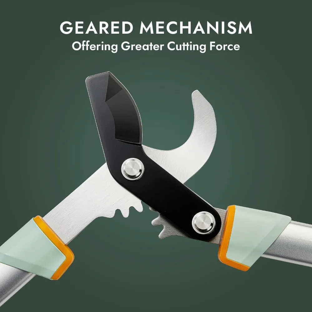 Loppers para aparar árvores, cortador de galhos, podador de árvores resistente, resistente à ferrugem, lâmina de aço afiada, aparador de membros de árvores