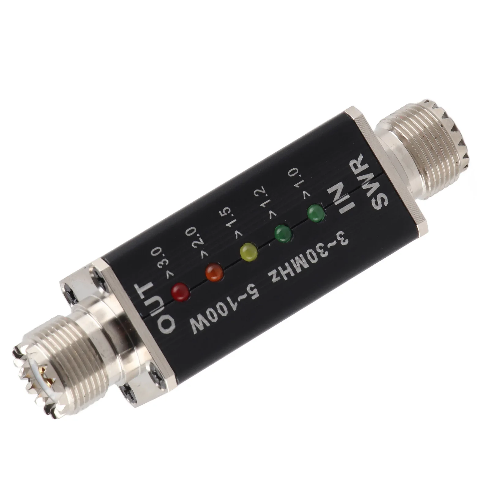 5-100W Standing Wave Meter Mini Shortwave LED Indicator SWR Meter for Antenna Radio 3 to 30MHz