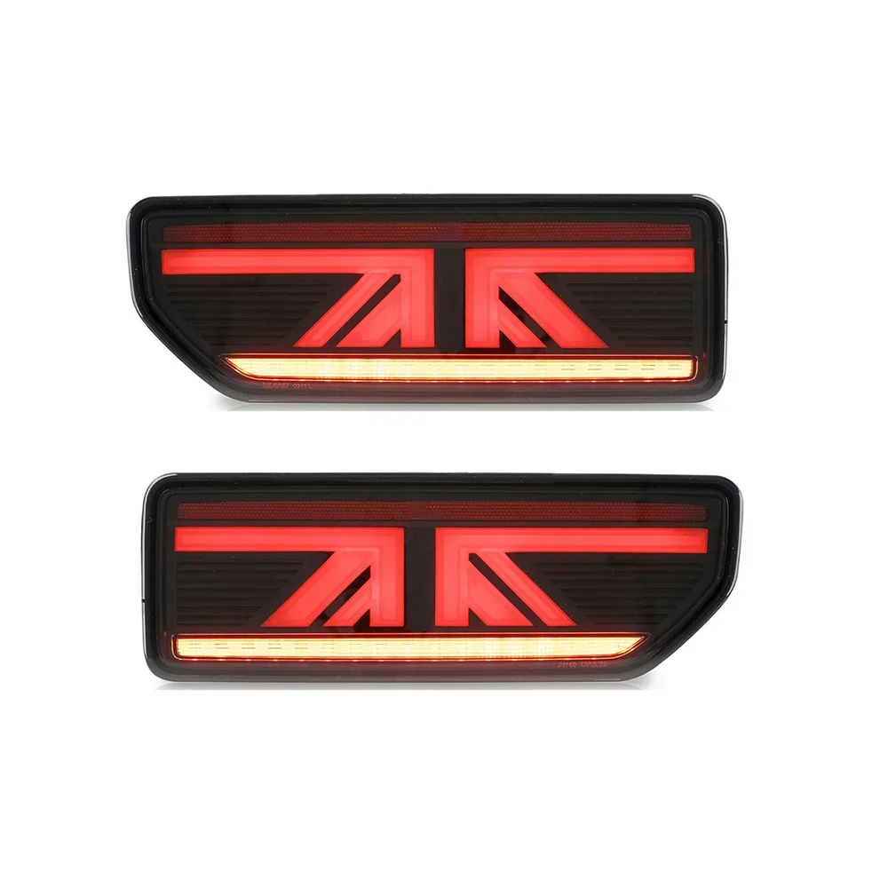 Smoked Black Taillights W/ Sequential Turn Signal For 2018-2022 Suzuki Jimny Rear LED Turn Signal Brake Light Reversing Light