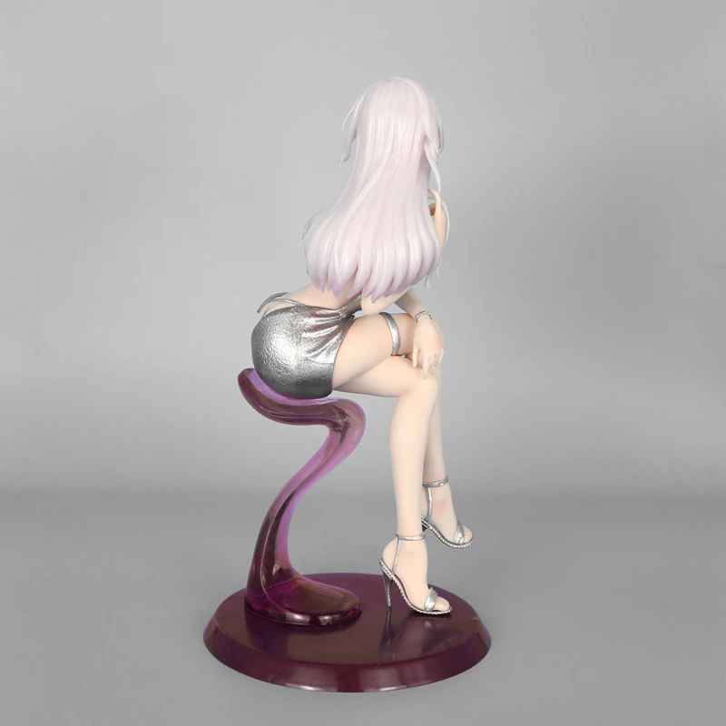 23CM Jurk Serie Zittend Meisje Anime Pop Model PVC Actie Anime Model Volwassen Collectie Pop Ornament Speelgoed Cadeau