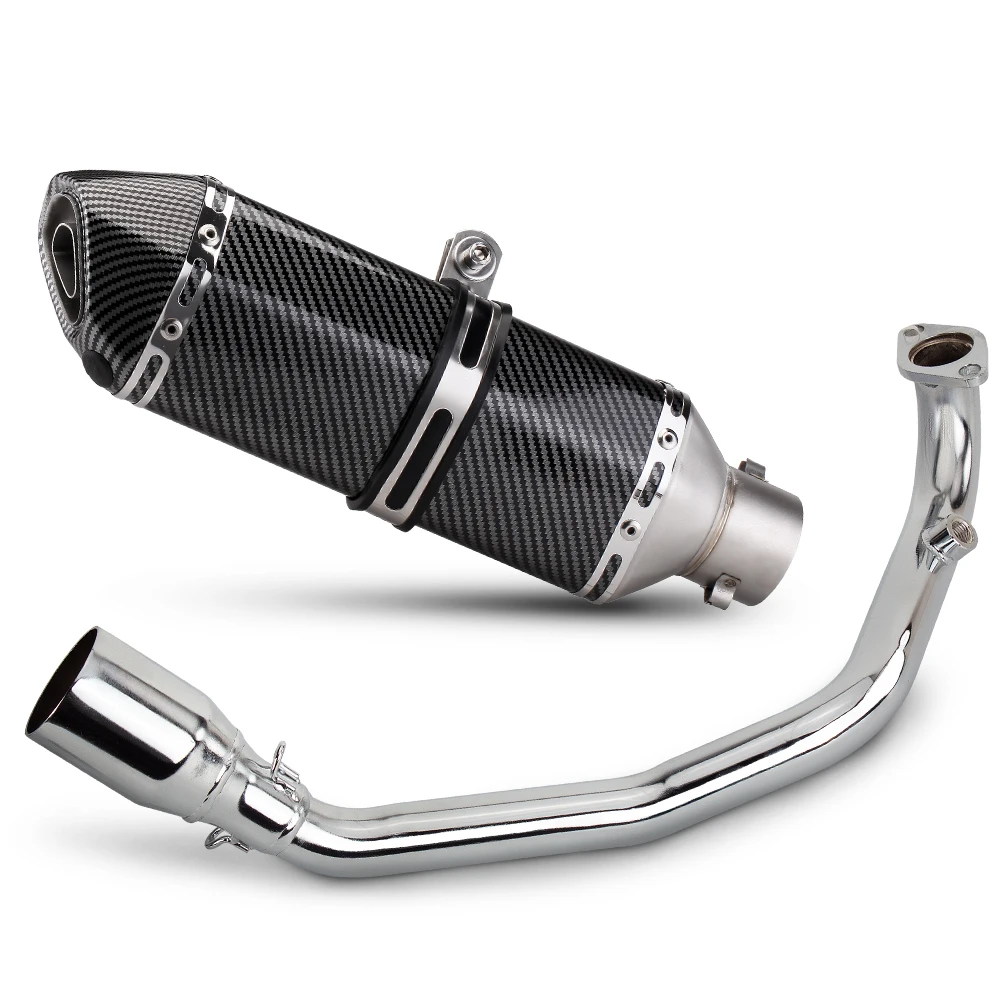 

Motorcycle Exhaust System Escape Kit Headers Tube MufflerFor Yamaha GY6 Zuma TANK150 TANK200 125CC 150CC 200CC GY6 Engine