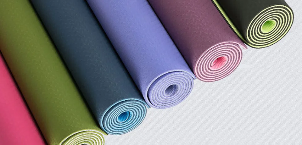 TPE Non-slip Yoga Mats, Tasteless, Tasteless Brand, Pilates, 8 Color Gym Exercise Pads, Free Bag, 183cmX61cm, 18 cm x 61cm