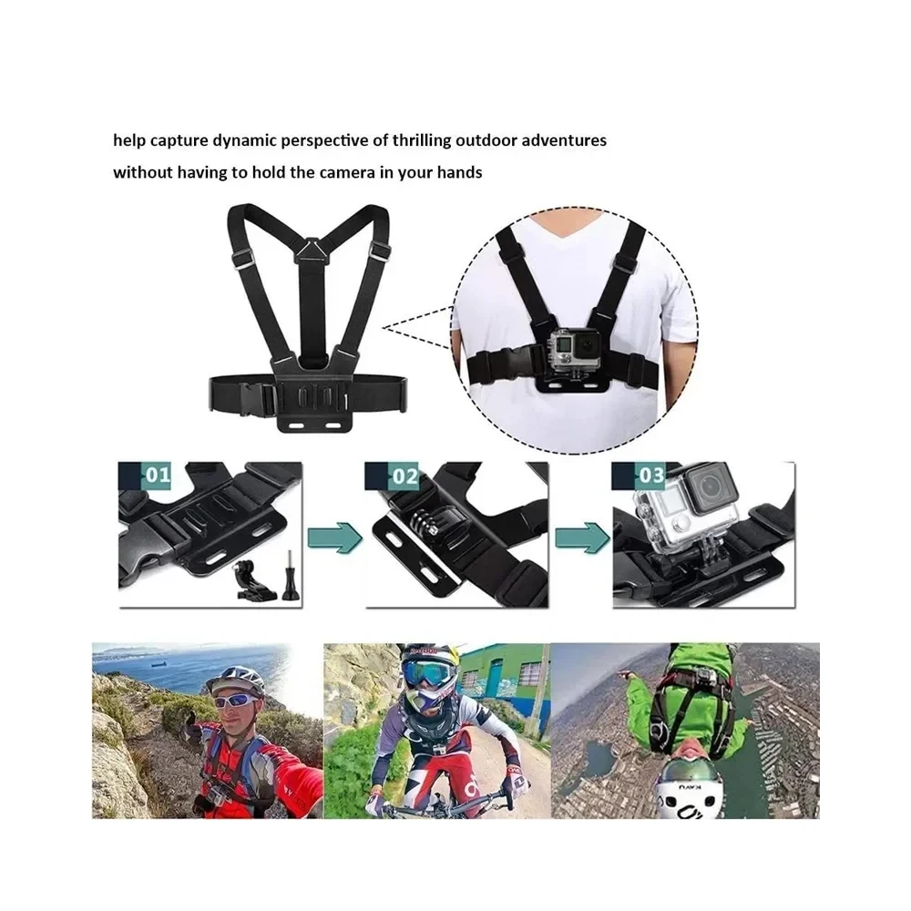 Chest Strap Rotate Phone Mount for iPhone Smart Phone Belt Body Harness Holder for Gopro Hero 12 11 10 9 Insta360 X3 Dji Camera