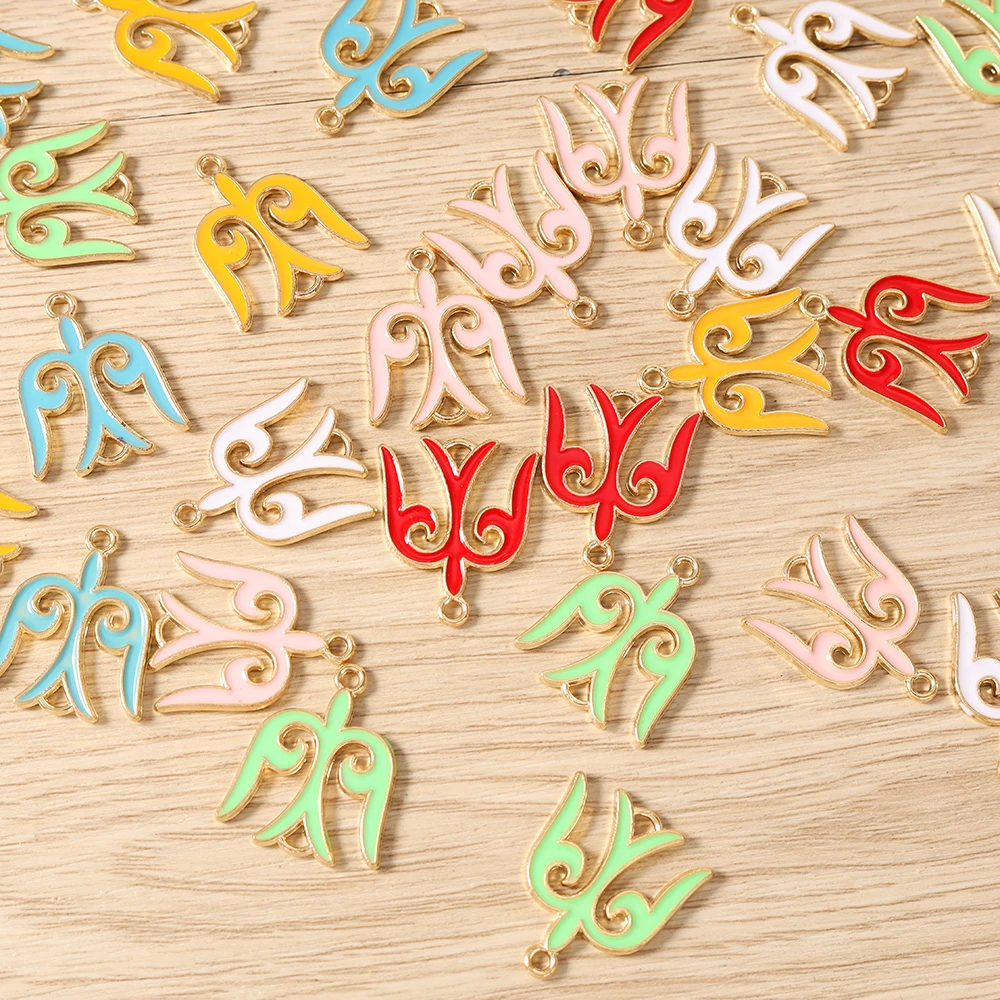Tusember 20 Stück 20*23mm Kawaii Emaille Niedliche Schwalben-Vogel-Totem-Anhänger Schmuckherstellung Armband Halskette DIY Ohrringe Bastelzubehör – Detail 2