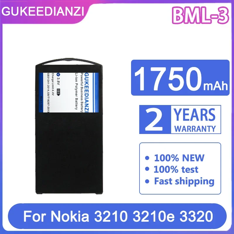 

GUKEEDIANZI Replacement Battery BML-3 BML3 1750mAh For Nokia 3210 3210e 3320