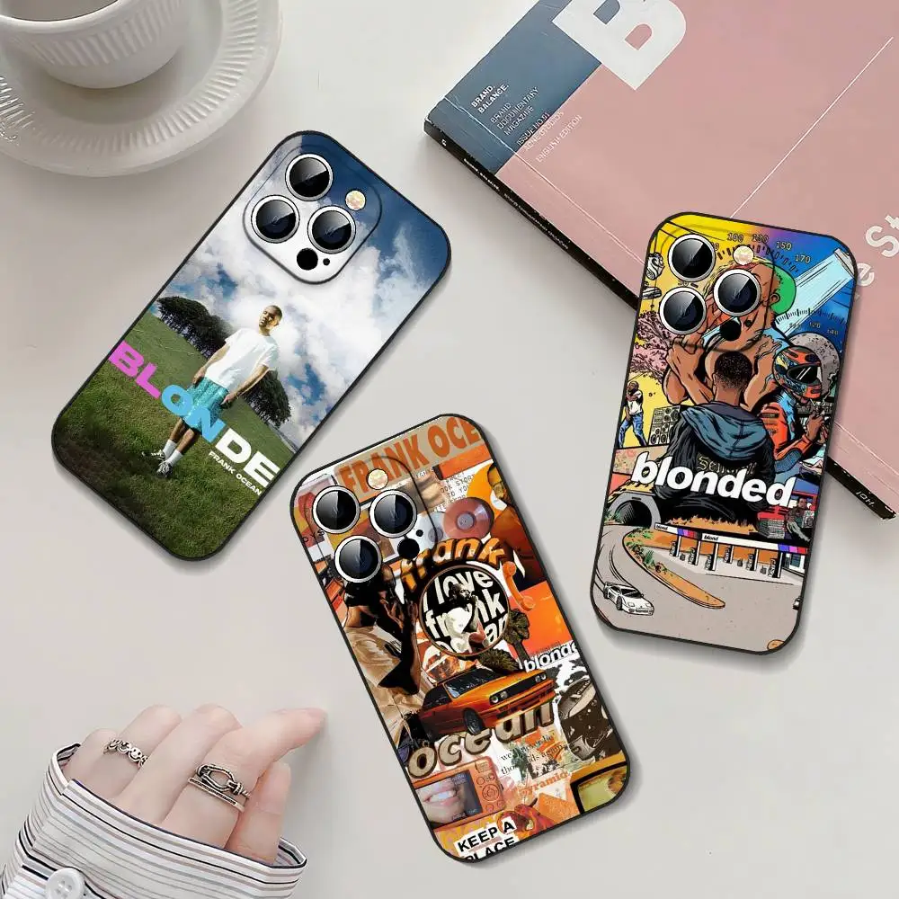 حافظة هاتف F-Frank Singer Ocean Blonde حافظة هاتف ناعمة من مادة البولي يوريثان الحراري صديقة للبشرة لهاتف آيفون 17/16/15/14/13/12/11 PRO، MAX، PLUS، Mini #6