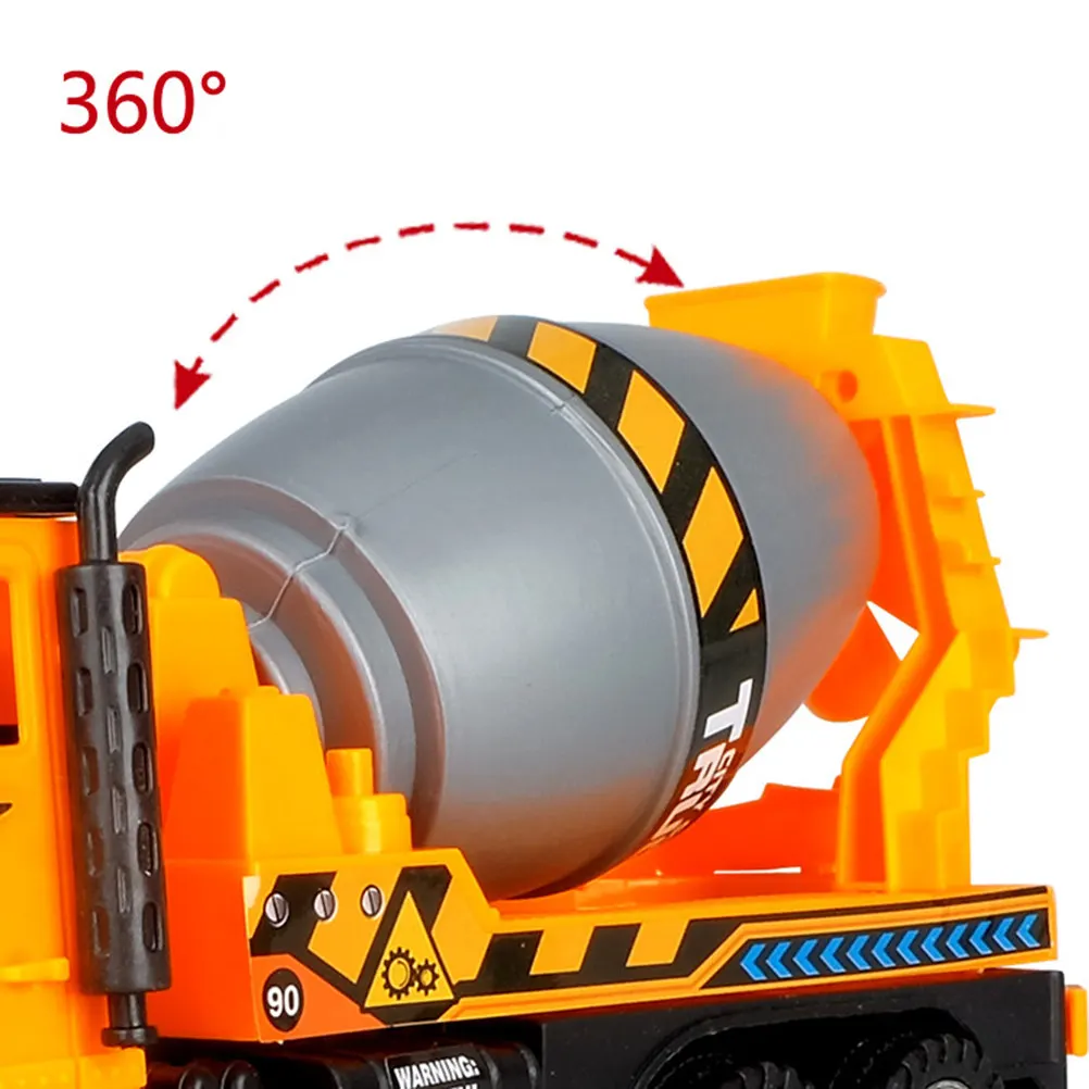 Simulation Inertial Mixer Construction Truck Fun Educational Early Learning Kids Plastic Inertia Vehicle Engineering Play