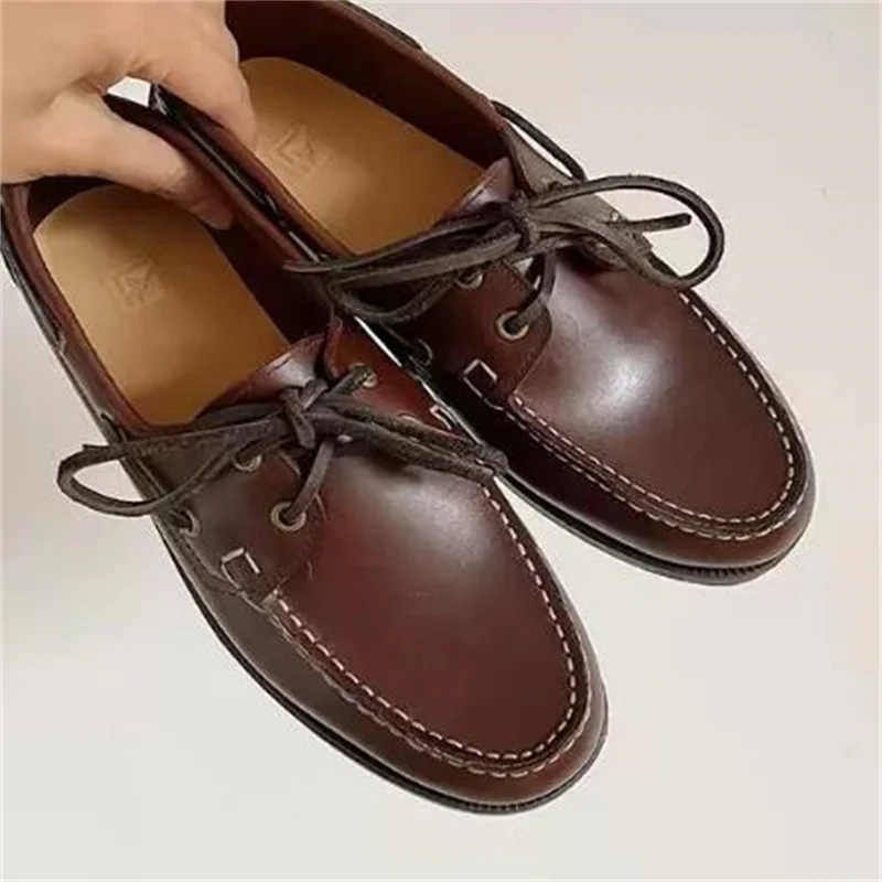 Sewing Lines Shoes for Women Crossover Strap Female Loafers Shallow Zapatos Mujer Velvet Lady Low Heels Stitching Chassure Femme