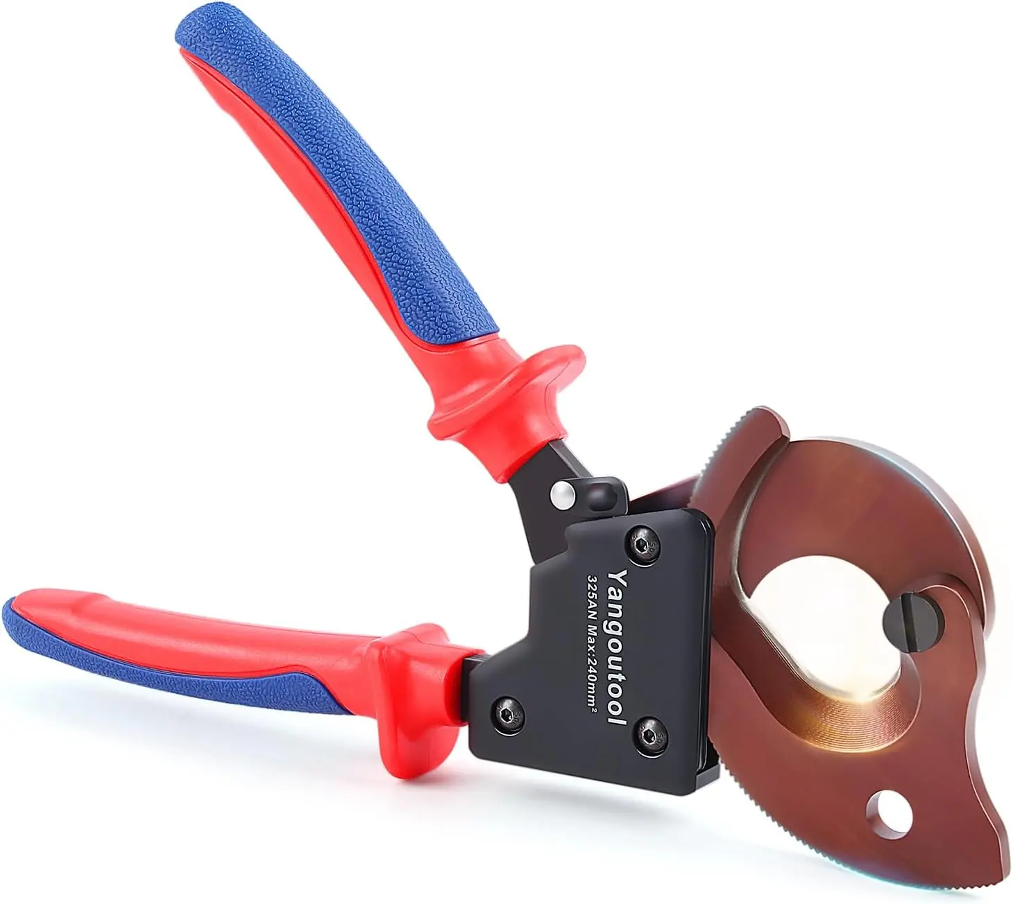 

Heavy Duty Ratchet Cable Cutter for Copper and Aluminum Wires, 240mm² Capacity, Sharp Edges, Ideal for Electricians