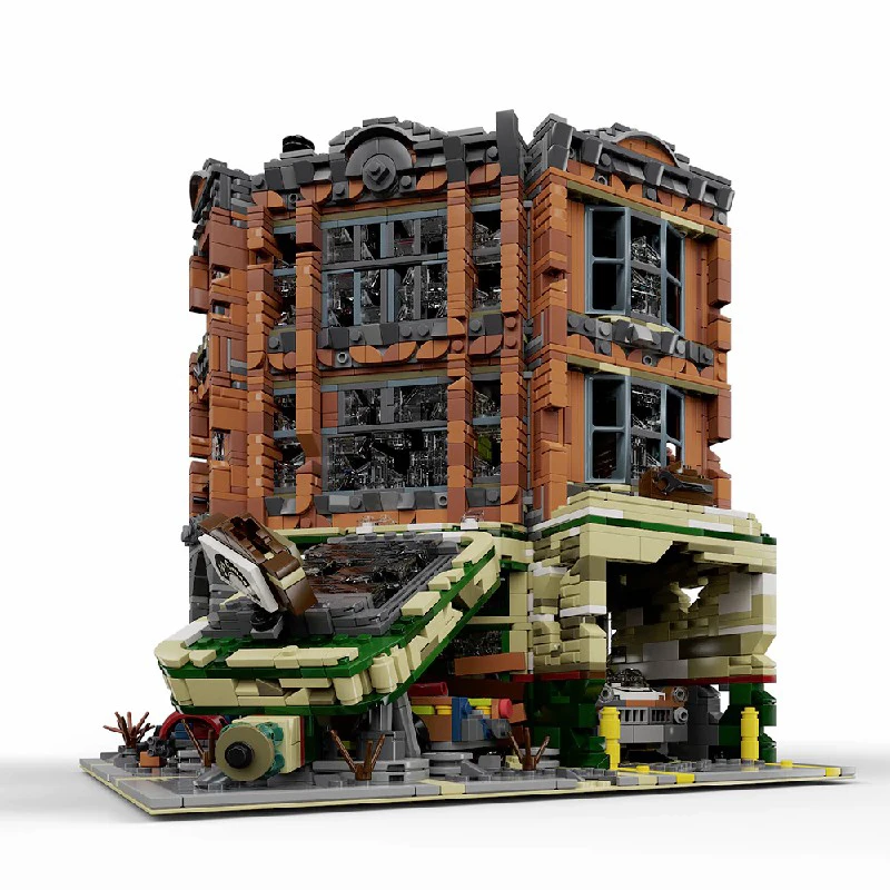 3325ピース コーナーガレージ映画館ビルディングセット フィギュア付き シティアーキテクチャ モジュラービルディングブロック 組み立てモデルキット ギフト