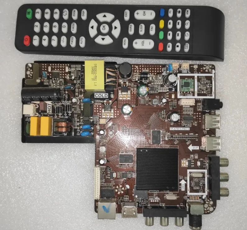 Free  shipping !!  Good test Three in one TV motherboard smart WiFi universal  TP.ATM10.PB818  Compatible with multiple LED