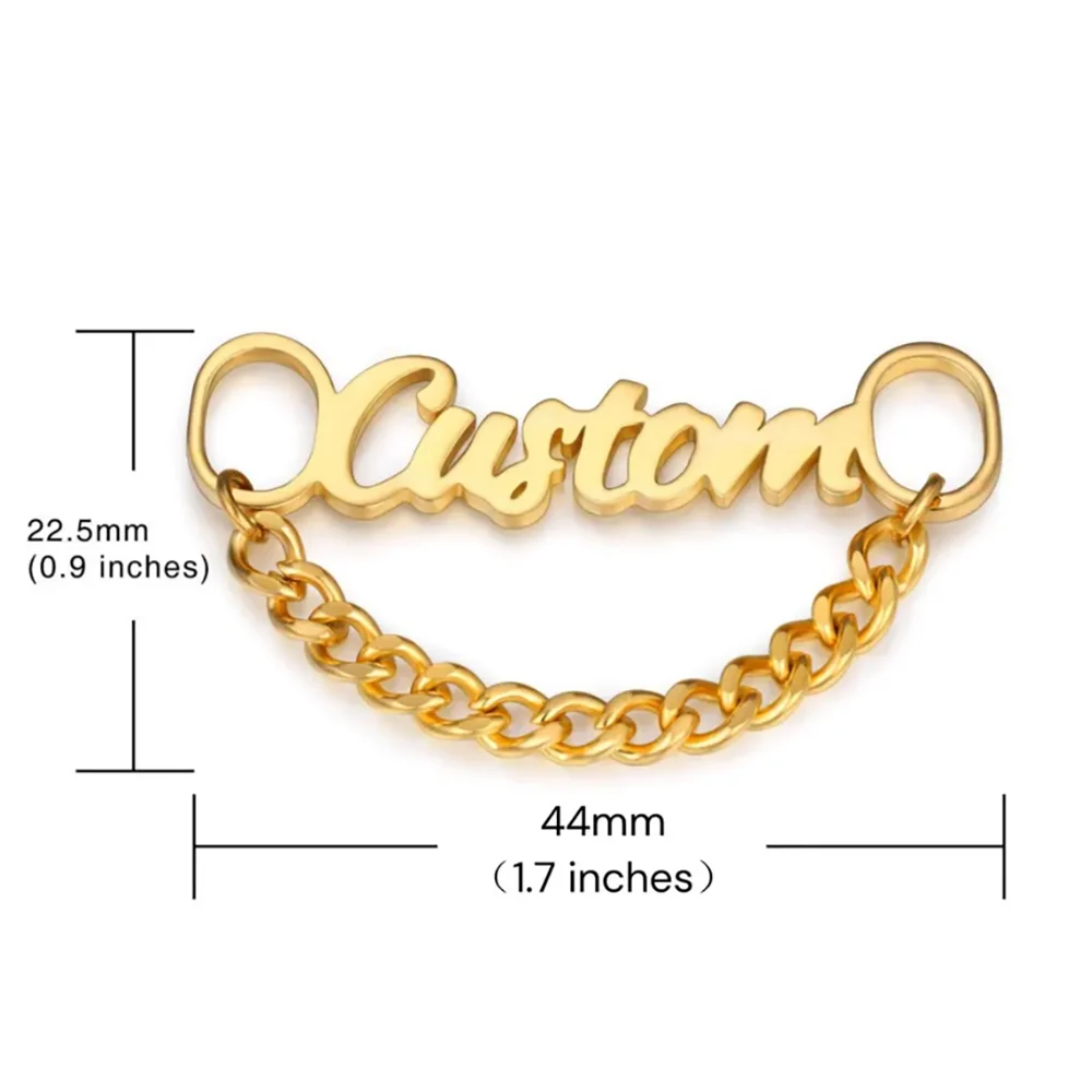 Customized Shoelace Buckles, Couple Accessories, Letters, Logos, and Patterns are all Available for Wholesale and Retail