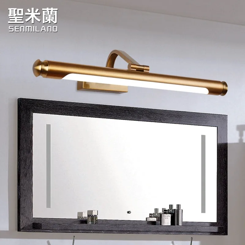 American mirror headlight led bathroom mirror cabinet light bathroom bathroom European vanity mirror light makeup lamp wall lamp