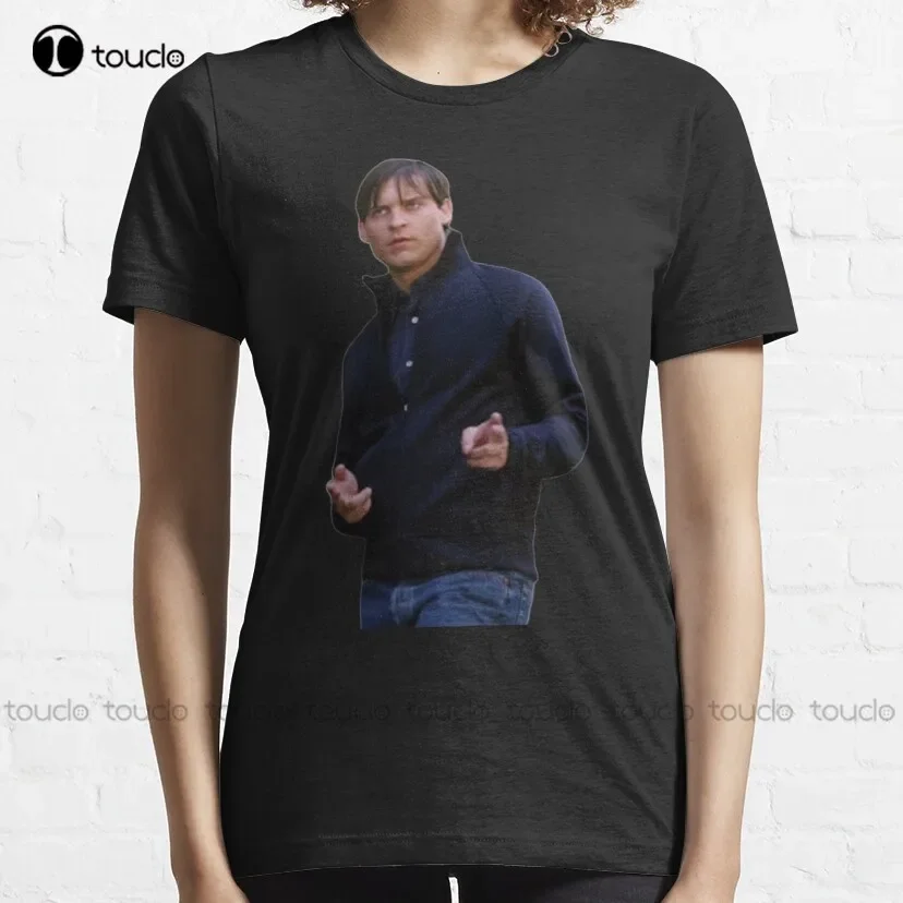 Cool Guy Tobey Tobey Maguire Classic T-Shirt Blue Shirts For Men Custom Aldult Teen Unisex Digital Printing Tee Shirt Xs-5Xl