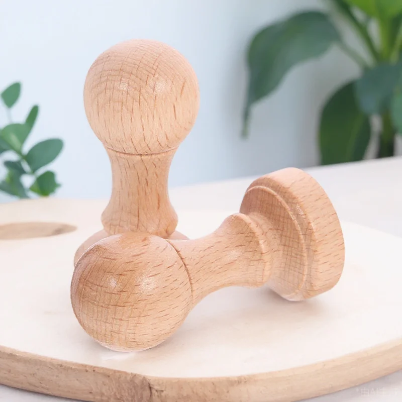 2 قطعة طوابع الخشب فارغة DIY بها بنفسك ختم خشبي لمذكرات سجل القصاصات الحرفية بطاقة التسمية ختم الخشب Stamps ختم خشبي