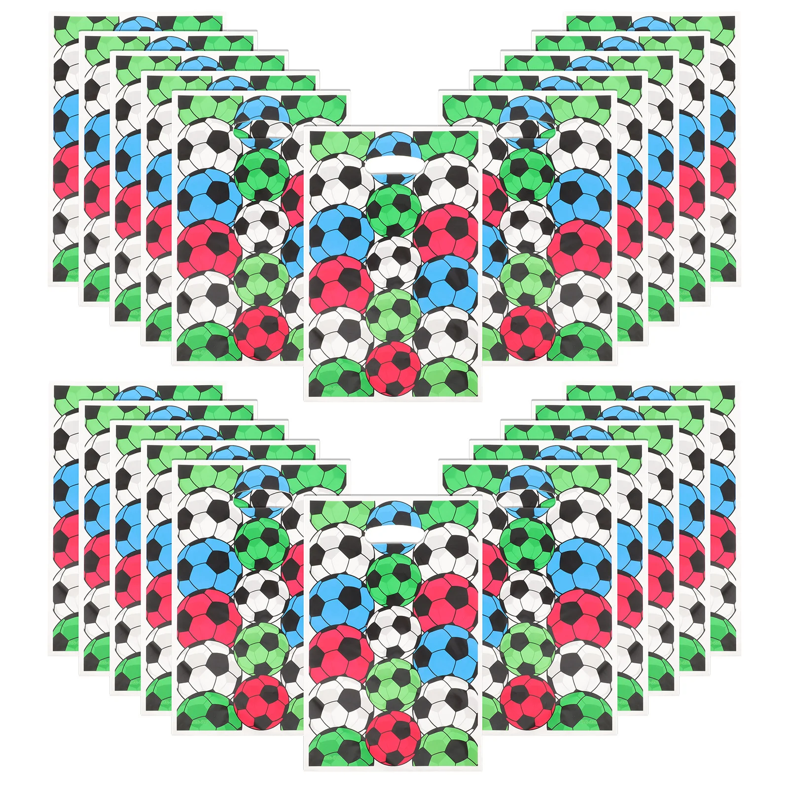 50 Pcs Snack Bags Football Gift Wrapping For Presents Big Small Love Packing Pouch