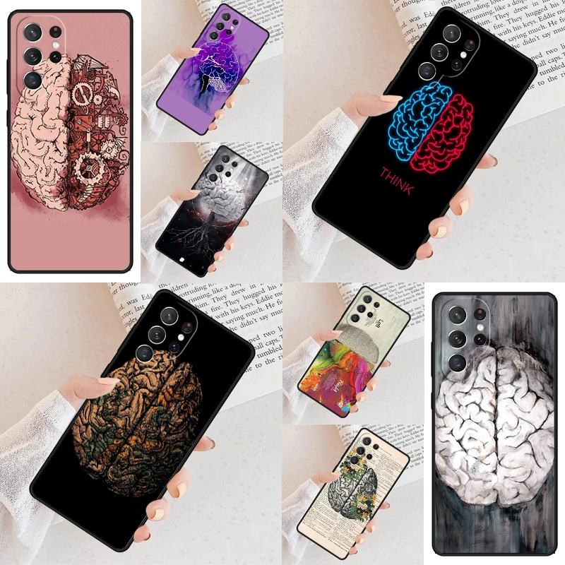 

Чехол для телефона Anatomy Brain для Samsung Galaxy S24 S25 S23 S22 S21 Note 10 20 Pro S20 Plus FE Ultra lite Cover