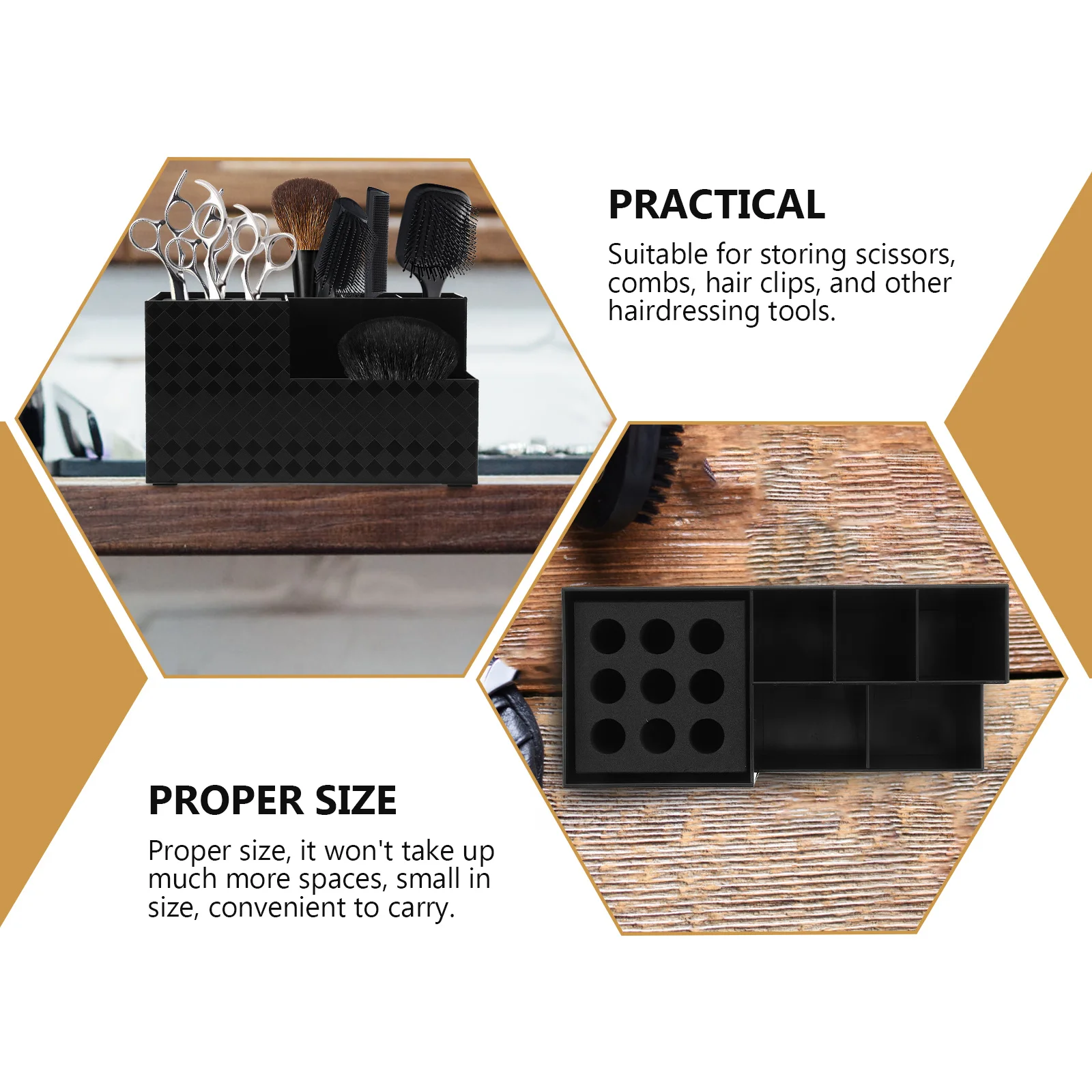 

Ящик для хранения парикмахерских инструментов, салонный органайзер для ножниц, расчесок, машинки для стрижки волос, чехол для инструментов для укладки волос, портативный держатель для парикмахера