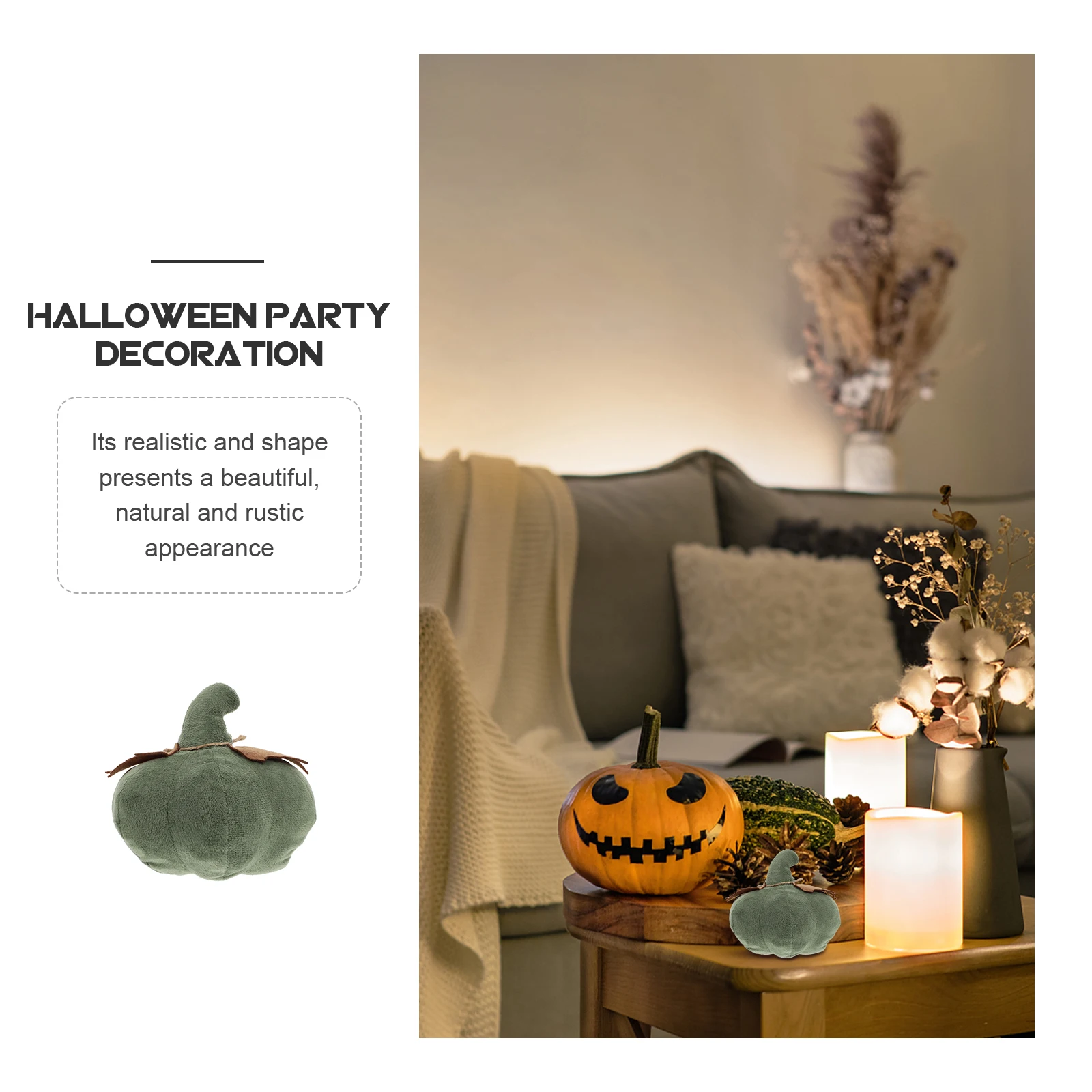 

Artificial Pumpkin Decorations for Thanksgiving Halloween Fabric Pumpkins Photo Props ReusableFood nament