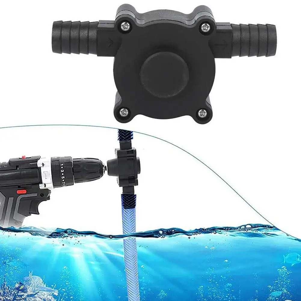 Pompa per trapano elettrico portatile pompe di trasferimento autoadescanti pompa per acqua fluida per olio portatile gambo tondo mano autoadescante per impieghi gravosi