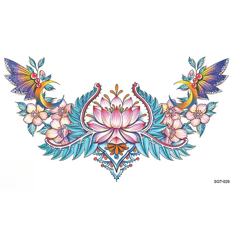 10PCS Temporary Tattoos Disposable Tattoo Stickers, Waterproof Body Art Tattoo for Couples, Long-lasting Fake Tattoo for Woman
