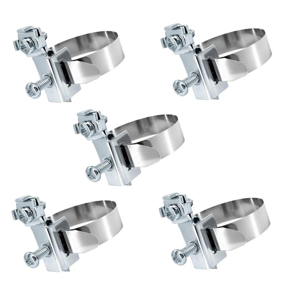 For Grounding Pipes Cable Binding Clamp Grounding Pipe Clamp For Harsh Outdoor Environments Quick Mount Grounding Clip