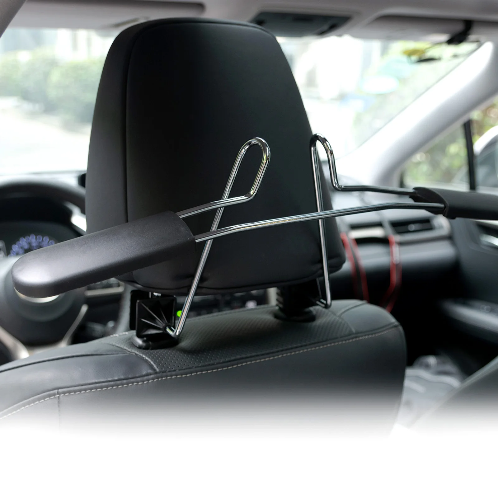 Universal Car Hanger Coat Clothes Back Seat Headrest Hangers Cloth Jacket Suit Trousers Phone Holder Rack Hook Auto Accessories