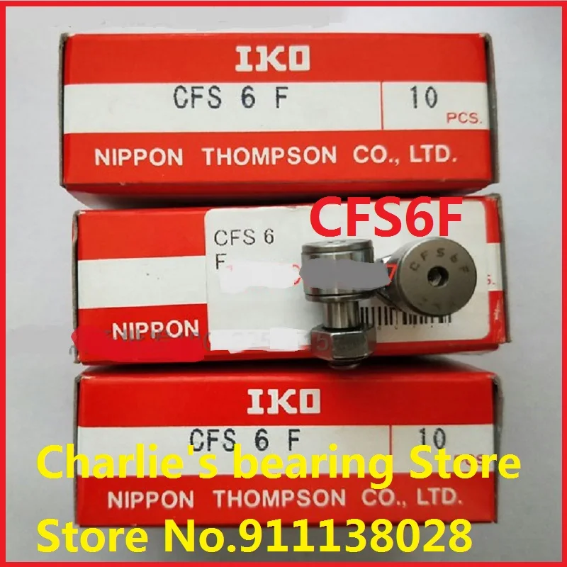 10pcs 100% brand new original genuine IKO brand miniature cam needle roller bearing follower CFS6F