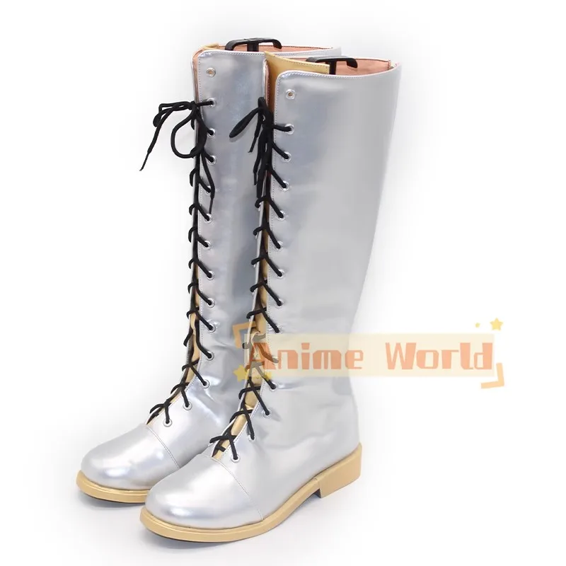 Game KPop Demon Hunters HUNTR/X Rumi rumi Cosplay Shoes Halloween Carnival Party Comic-con Role Playing Shoes Adult Children