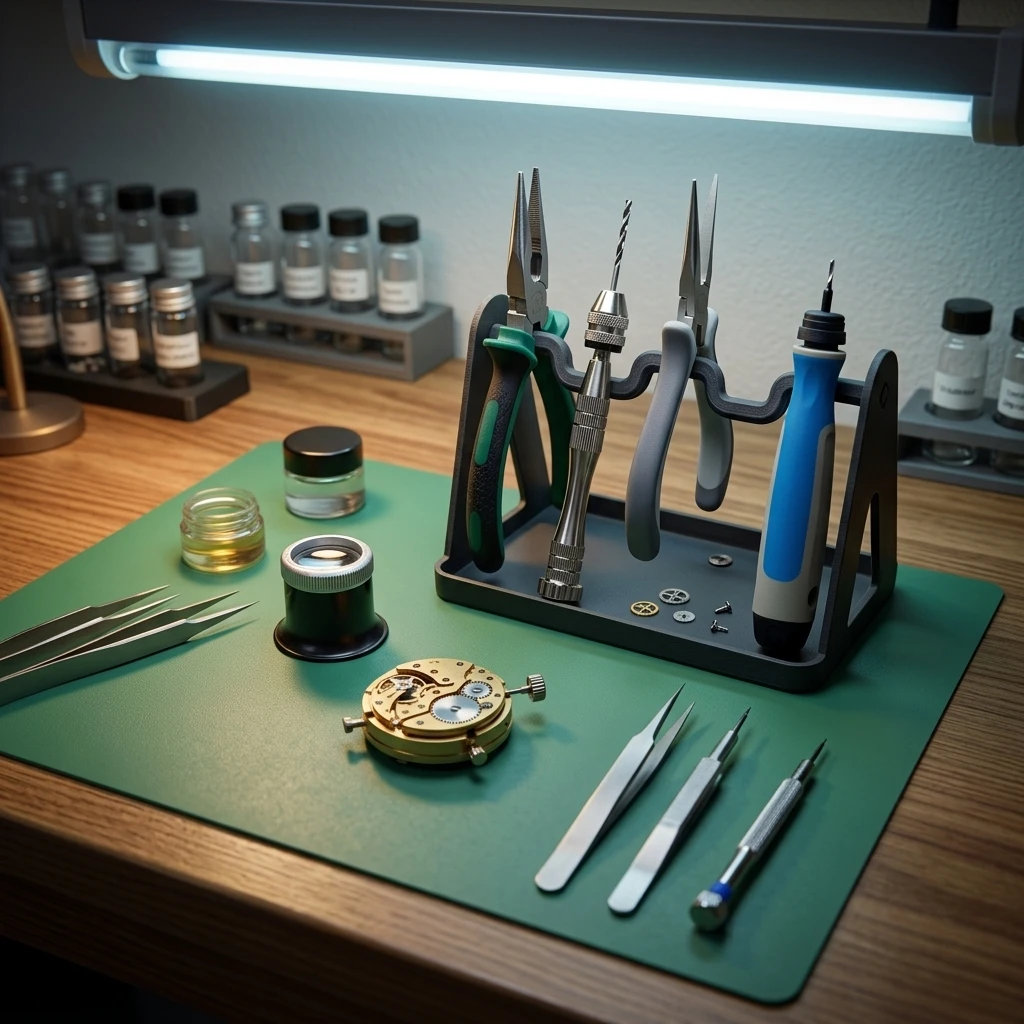 3D Printed Multi Slot Tool Holder Desktop Workbench Hand Tool Organizer Screwdriver Pliers Storage Rack for Repair Station