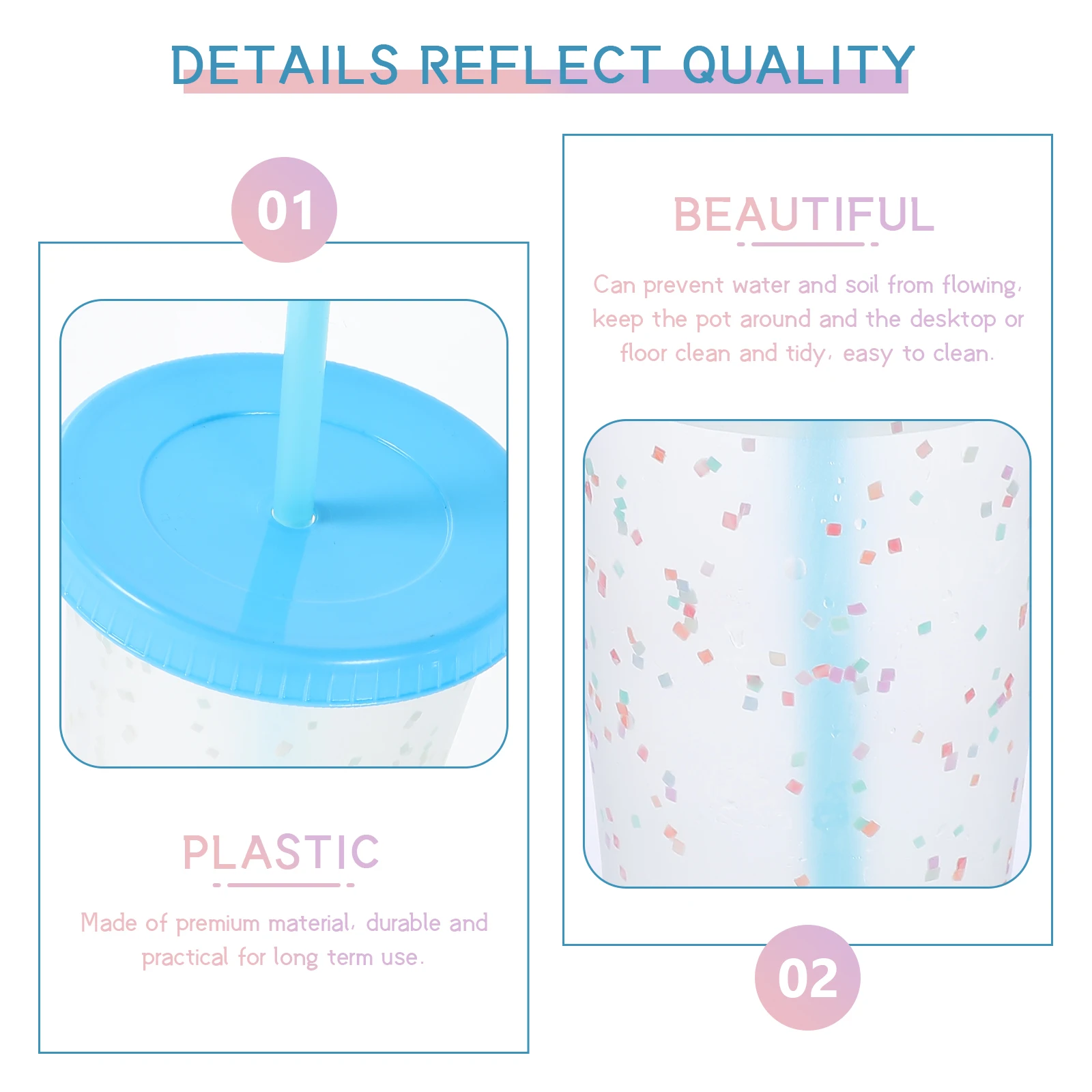 

1 шт. чашки-непроливайки, соломенные бутылки для питьевой воды, тепло обесцвечивание, пластиковые кофейные чашки для домашнего офиса, ресторана, температура