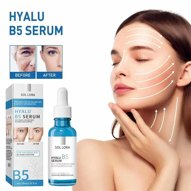 30ML B5 Anti Wrinkle Serum Hydrating Lightening Smooth Fine Lines Tightening Moisturizing Lifting Firming Delay Aging Essence