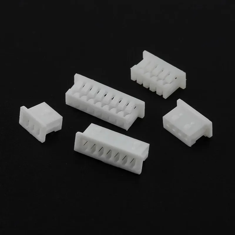 50pcs JST1.25 connector 1.25MM PITCH FEMALE HOUSING Plastic Shell Plug 2P/3P/4P/5P/6P/7P/8P/9P/10P/11P/12P FOR PCB BOARD jst