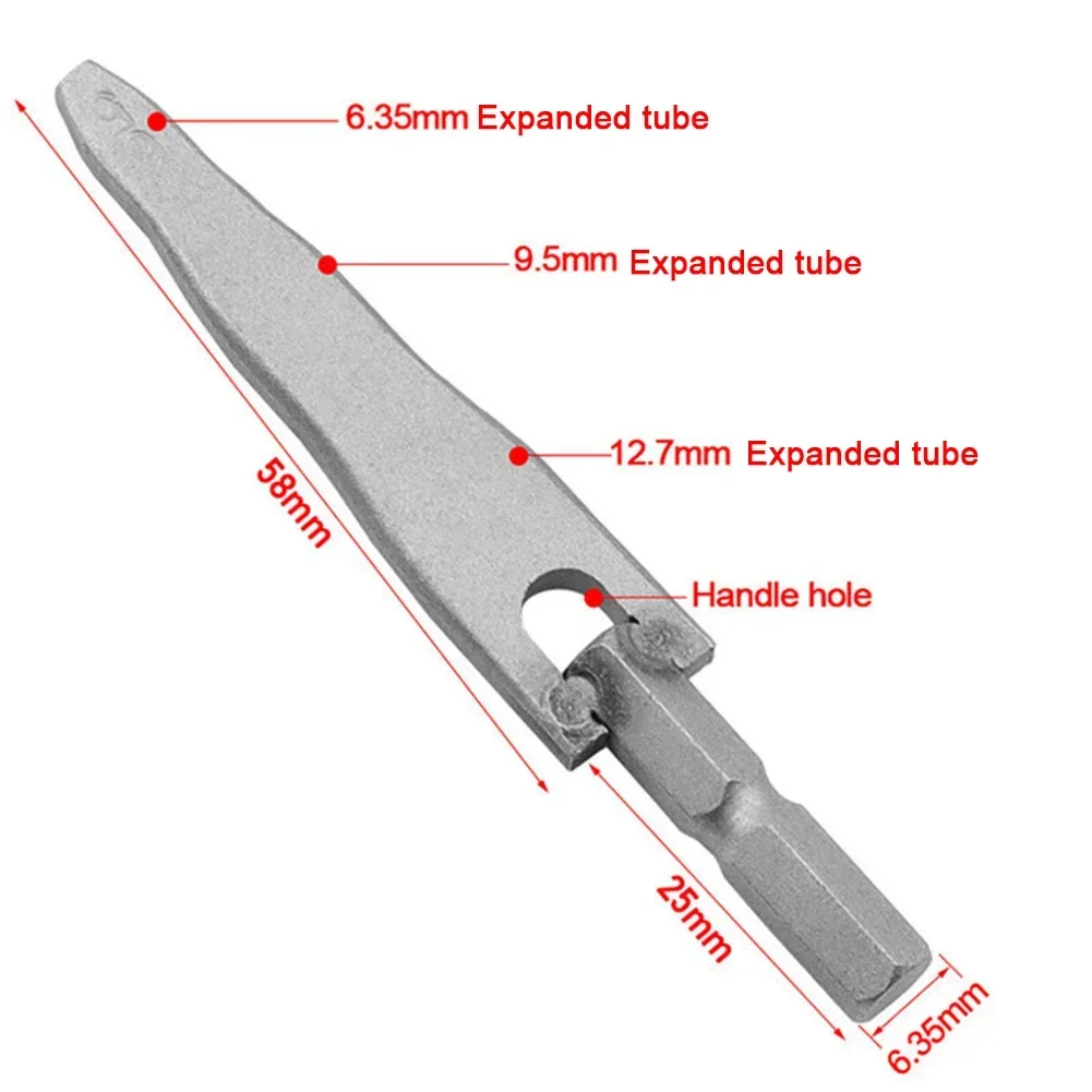 1pc Tube Expander High Speed Steel Copper Pipe Swaging Tool Cross Screwdriver Drill Bit For Air Conditioner Refrigeration Repair