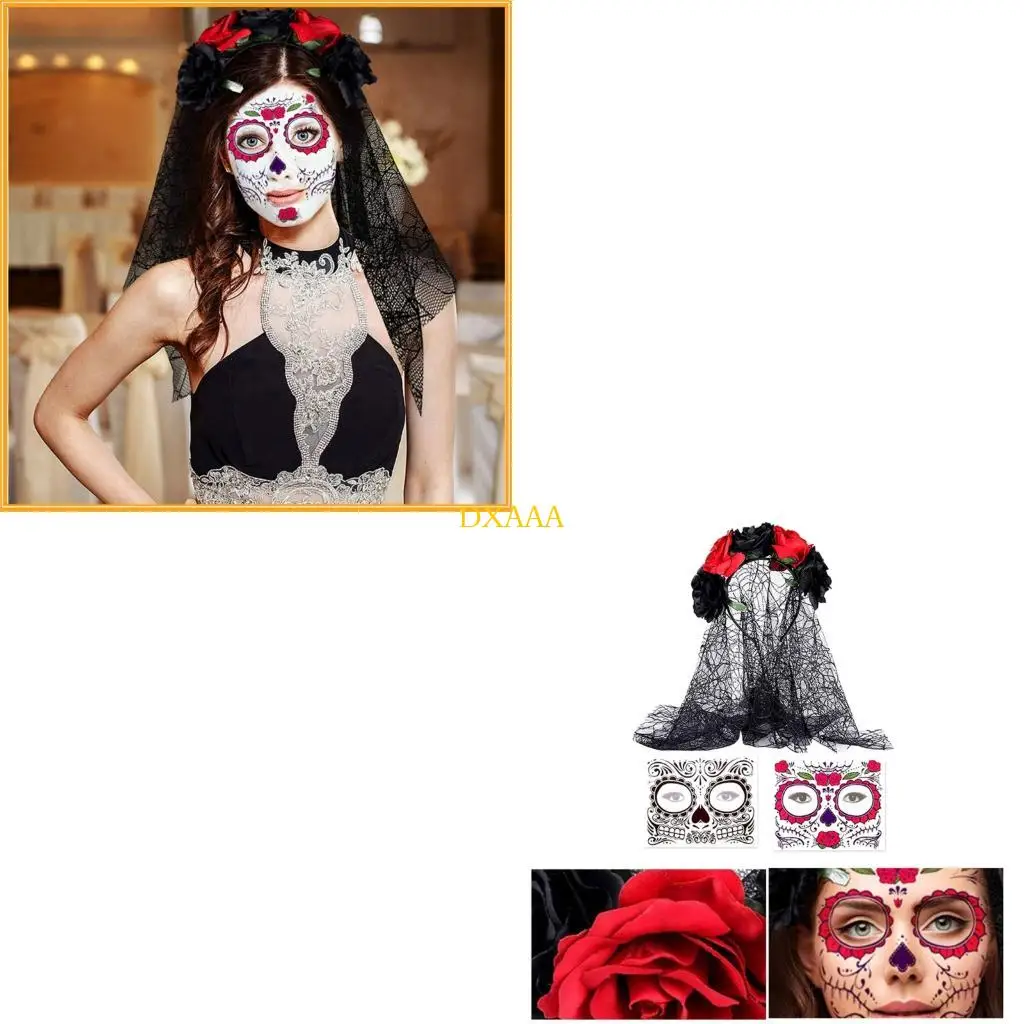 

DXAA Women's Day Of Deads Senorita Costumes Dias los Muerto Women's Costumes