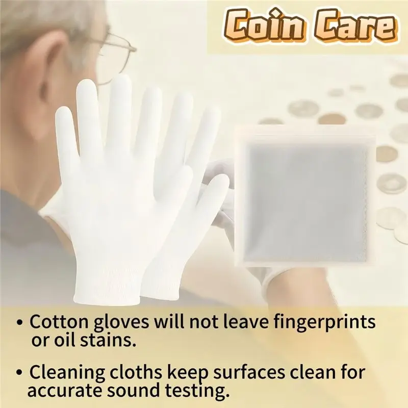 B50C コインテスターキット、ポケットピンガー、金と銀の音響共鳴＆サイズチェッカー検証ツール（コレクター向け）