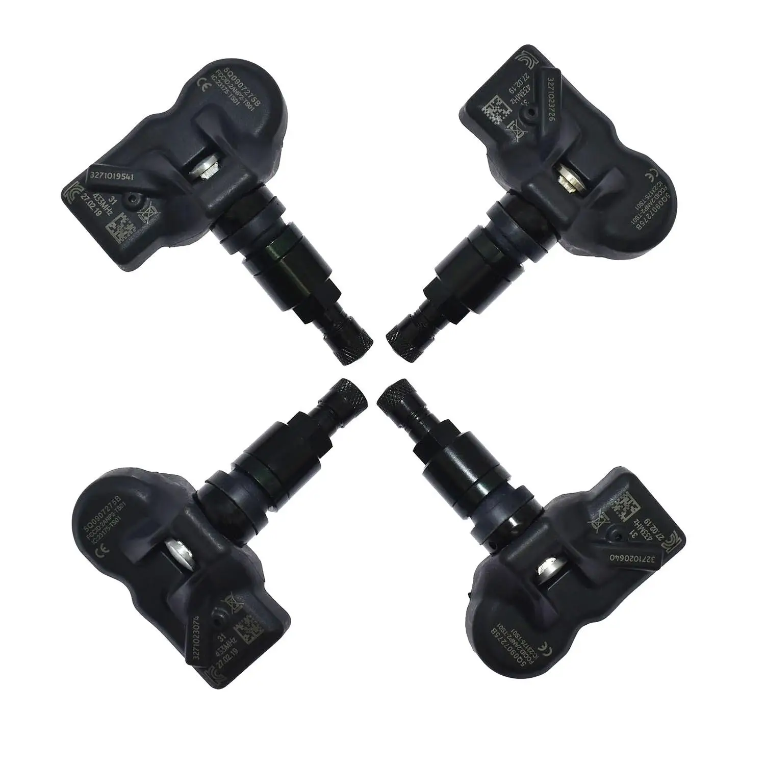 4Pcs TPMS Tire Pressure Sensor for GOLF passat jetta T-Roc for tiguan 5Q0907275B