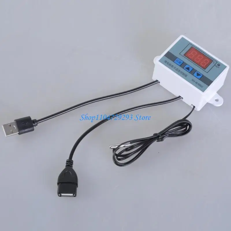 

Y2GD Universal USB Temperature Control Power Cable USB 5V Digital Temp Controller for Fan and Blowers Supports Up to 50W