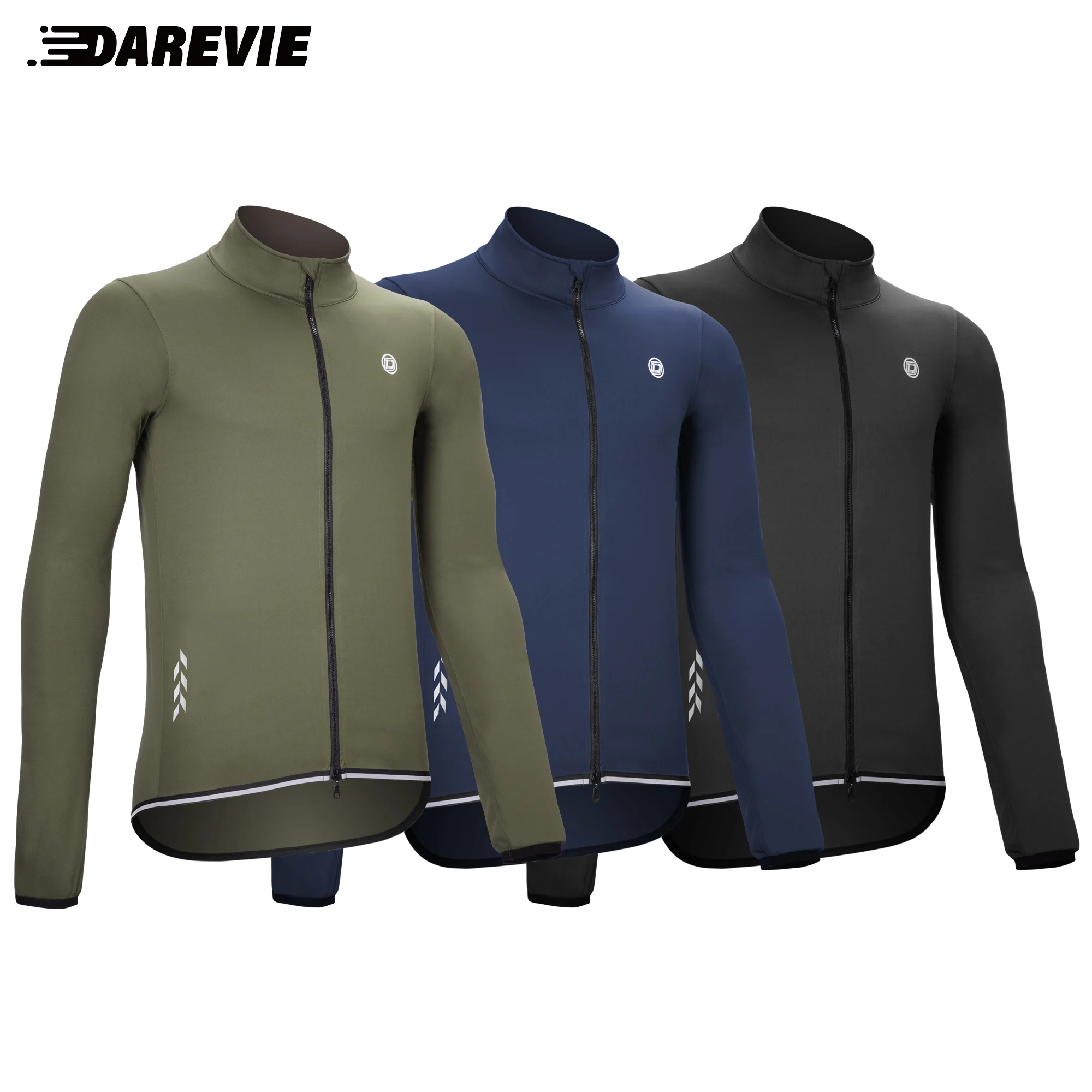 DAREVIE Cycling Windbreak Windproof YKK Double Sliders Zippers Cycling Jacket Light Soft Cycling Vest Back Breathable Design